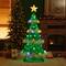 Glitzhome® 74.5"H Lighted Christmas 3D Mesh Tree Outdoor Decor